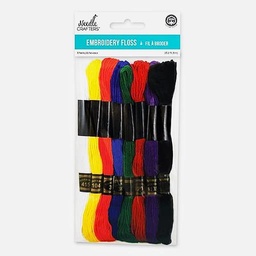 [MULTICRAFT NC162A] MULTICRAFT Needle Crafters Embroidery Floss Basic Set x 8