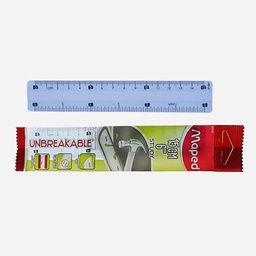 [MAPED 245313] MAPED Study Unbreakable Plastic Ruler 6” / 15cm