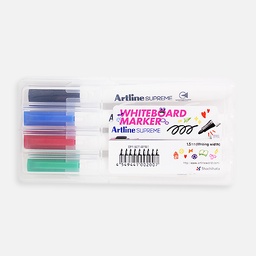 [ARTLINE EPF-507/4PW1] ARTLINE Supreme Whiteboard Marker Set 1 x 4
