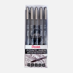 [PENTEL S20P-5ST] PENTEL Pointliner Drawing Pen Set x 5