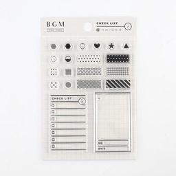[BGM BT-CS007] BGM Clear Stamp Check List
