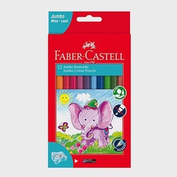 [FABER-CASTELL 111622] FABER-CASTELL Jumbo Color Pencil Set x 12