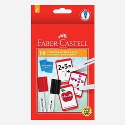[FABER-CASTELL 159280] FABER-CASTELL Creative Learning Cards Numbers Series (Children Erasable Markers Included)