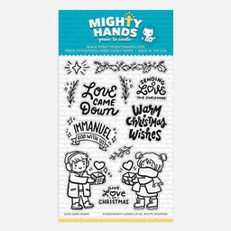 [MIGHTY HANDS ST138] MIGHTY HANDS Clear Stamp 4” x 6” Love Came Down