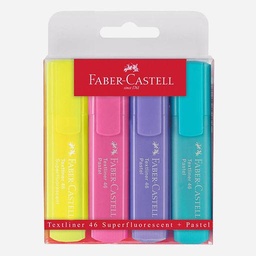 [FABER-CASTELL 154610] FABER-CASTELL Textliner 38 Highlighter Pastel Set x 4