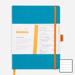 [RHODIA 117787] RHODIA Meeting Notebook 90gsm Lined A5+ x 80 Turquoise Blue