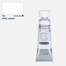 [SCHMINCKE 22100011] SCHMINCKE Akademie Gouache 60ml White Opaque