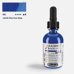 [SCHMINCKE 23443024] SCHMINCKE Akademie Acrylic Ink 50ml Cobalt Blue Hue Deep