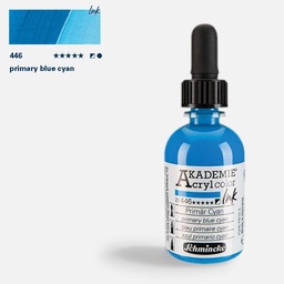 [SCHMINCKE 23446024] SCHMINCKE Akademie Acrylic Ink 50ml Primary Blue Cyan