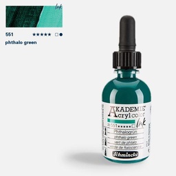 [SCHMINCKE 23551024] SCHMINCKE Akademie Acrylic Ink 50ml Phthalo Green