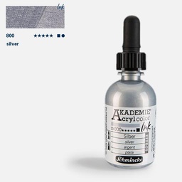 [SCHMINCKE 23800024] SCHMINCKE Akademie Acrylic Ink 50ml Silver