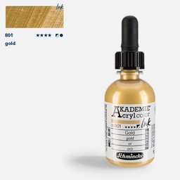 [SCHMINCKE 23801024] SCHMINCKE Akademie Acrylic Ink 50ml Gold