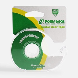 [POLAR BEAR CC-833] POLAR BEAR Tape Cutter 18mm (Crystal Clear Tape Included)