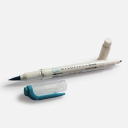 [ZEBRA WFT8-MSB] ZEBRA Mildliner Brush Marker Smoke Blue