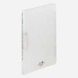 [LIHIT LAB. F-5030-1] LIHIT LAB. Aqua Drops Clip File A4 Milky White