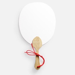 [OVJ 8888888870524] OVJ Paper Fan Oval Shape 18cm