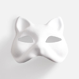 [OVJ 88888888053452] OVJ Paper Mache Mask Cat Face