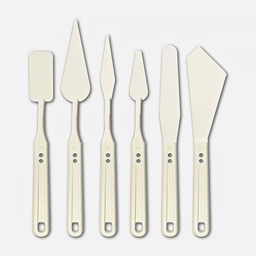 [MUNGYO MPPK-6] MUNGYO Plastic Palette Painting Knife Set x 6