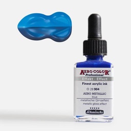 [SCHMINCKE 28904023] SCHMINCKE Aero Color Acrylic Ink 28ml Aero Metallic Blue