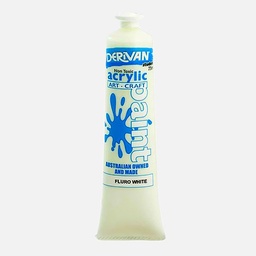 [DERIVAN 1S7FW] DERIVAN Student Acrylic Paint 75ml Fluorescent White