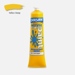[DERIVAN 1S7YD] DERIVAN Student Acrylic Paint 75ml Yellow Deep