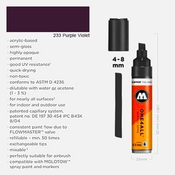 [MOLOTOW 327567] MOLOTOW One4All Acrylic Marker 8mm 233 Purple Violet