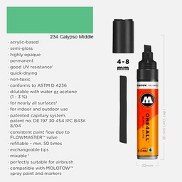 [MOLOTOW 327568] MOLOTOW One4All Acrylic Marker 8mm 234 Calypso Middle