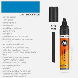 [MOLOTOW 327564] MOLOTOW One4All Acrylic Marker 8mm 230 Shock Blue