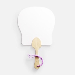 [OVJ 8888888870523] OVJ Paper Fan Palm Leaf Shape 18cm