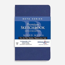 [STILLMAN & BIRN 301580PSBC] STILLMAN & BIRN Beta White Paper Softcover Sketchbook 270gsm Portrait 5½" x 8½" x 26