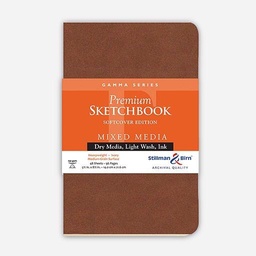 [STILLMAN & BIRN 401580PSBC] STILLMAN & BIRN Gamma Ivory Paper Softcover Sketchbook 150gsm Portrait 5½” x 8½” x 46