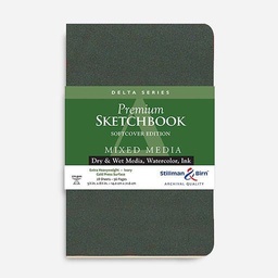 [STILLMAN & BIRN 501580PSBC] STILLMAN & BIRN Delta Ivory Paper Softcover Sketchbook 270gsm Portrait 5½” x 8½” x 26