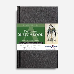 [STILLMAN & BIRN 600580SBC] STILLMAN & BIRN Delta Ivory Paper Hardbound Sketchbook 270gsm Portrait 5½” x 8½” x 26