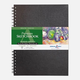 [STILLMAN & BIRN 600912SBC] STILLMAN & BIRN Delta Spiral Sketchbook 270gsm Portrait 9" x 12" x 26