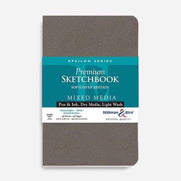 [STILLMAN & BIRN 701580PSBC] STILLMAN & BIRN Epsilon Softcover Sketchbook 150gsm Portrait 5½” x 8½” x 46