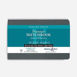 [STILLMAN & BIRN 701581LSBC] STILLMAN & BIRN Epsilon Softcover Sketchbook 150gsm Landscape 5½” x 8½” x 46