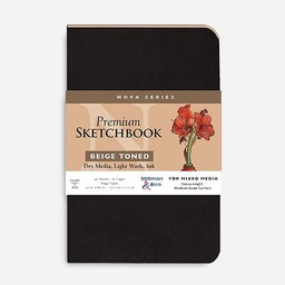 [STILLMAN & BIRN 391580PSBC] STILLMAN & BIRN Nova Beige Paper Softcover Sketchbook 150gsm Portrait 5½” x 8½” x 46