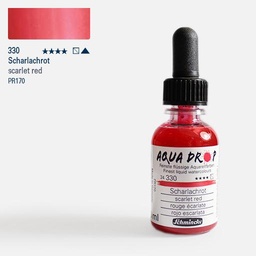 [SCHMINCKE 24330034] SCHMINCKE Aqua Drop Watercolor Ink 30ml Scarlet Red