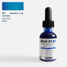 [SCHMINCKE 24480034] SCHMINCKE Aqua Drop Watercolor Ink 30ml Cyan Blue
