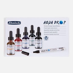 [SCHMINCKE 78105097] SCHMINCKE Aqua Drop Watercolor Ink 30ml Liner Set x 5