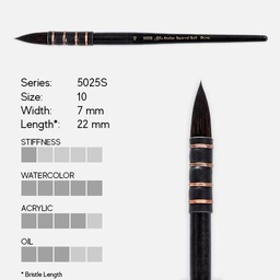 [SILVER 5025S 10] SILVER Atelier Squirrel Blend Quill Round Brush 10