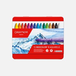 [CARAN D'ACHE 7500.315] CARAN D'ACHE Neocolor II Water-Soluble Wax Pastel Set x 15