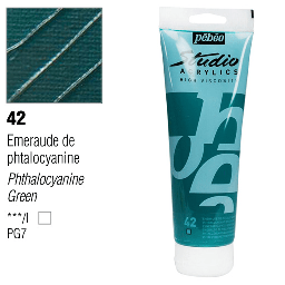 [PEBEO 169042] PEBEO Studio Acrylic 250ml 42 Phthalocyanine Emerald