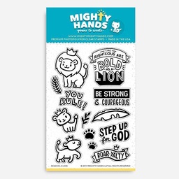 [MIGHTY HANDS ST125] MIGHTY HANDS Clear Stamp 4” x 6” Bold As A Lion