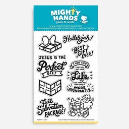 [MIGHTY HANDS ST118] MIGHTY HANDS Clear Stamp 4” x 6” Perfect Gift