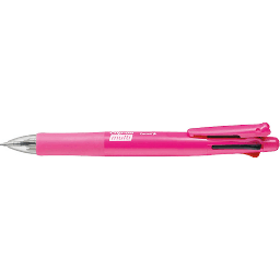 [ZEBRA B4SA1-CUP] ZEBRA Clip-On 4-Function Ball Pen Cutie Pink