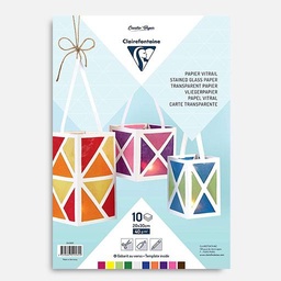 [CLAIREFONTAINE 354580C] CLAIREFONTAINE Stained Glass Paper 40gsm 20cm x 30cm x 10