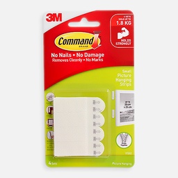 [3M 17202] 3M Command Picture Hanging Strip Small x 4