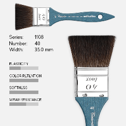 [TINTORETTO 1108/40] TINTORETTO Kazan Synthetic Squirrel Mottler Brush 40