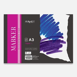 [MAYART MA00373] MAYART Bleedproof Marker Paper Pad 75gsm A3 x 25